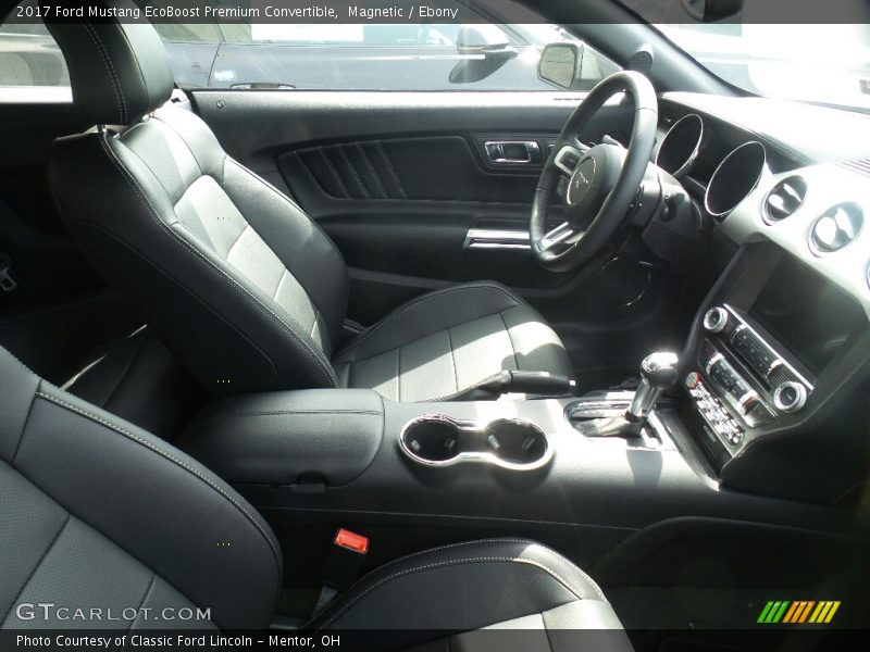 Magnetic / Ebony 2017 Ford Mustang EcoBoost Premium Convertible