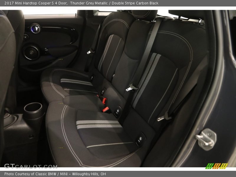 Thunder Grey Metallic / Double Stripe Carbon Black 2017 Mini Hardtop Cooper S 4 Door