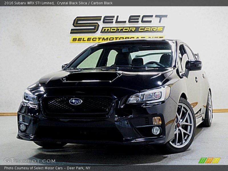 Crystal Black Silica / Carbon Black 2016 Subaru WRX STI Limited