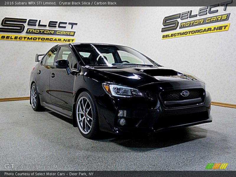 Crystal Black Silica / Carbon Black 2016 Subaru WRX STI Limited