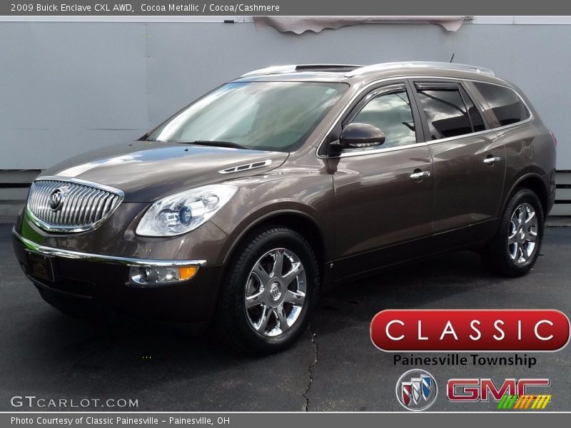 Cocoa Metallic / Cocoa/Cashmere 2009 Buick Enclave CXL AWD