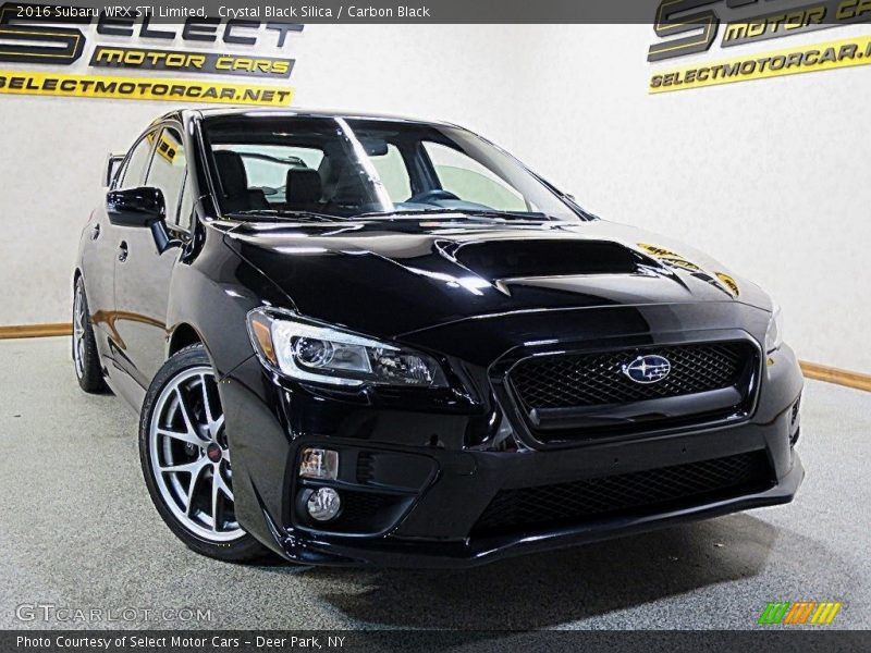 Crystal Black Silica / Carbon Black 2016 Subaru WRX STI Limited