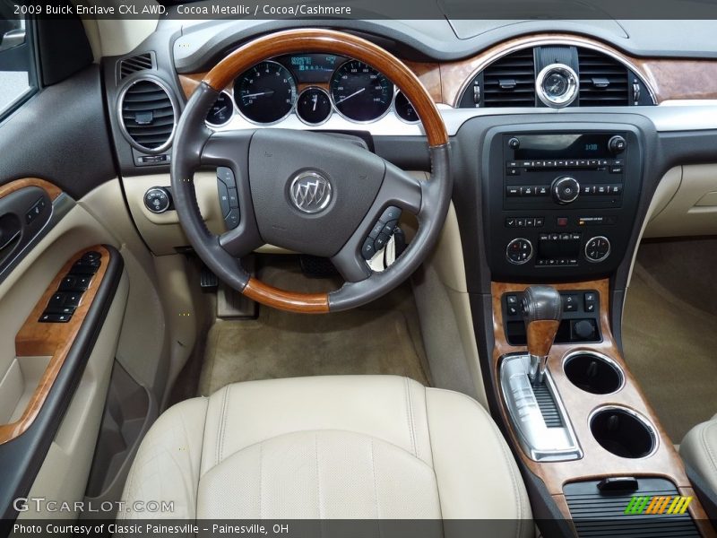 Cocoa Metallic / Cocoa/Cashmere 2009 Buick Enclave CXL AWD