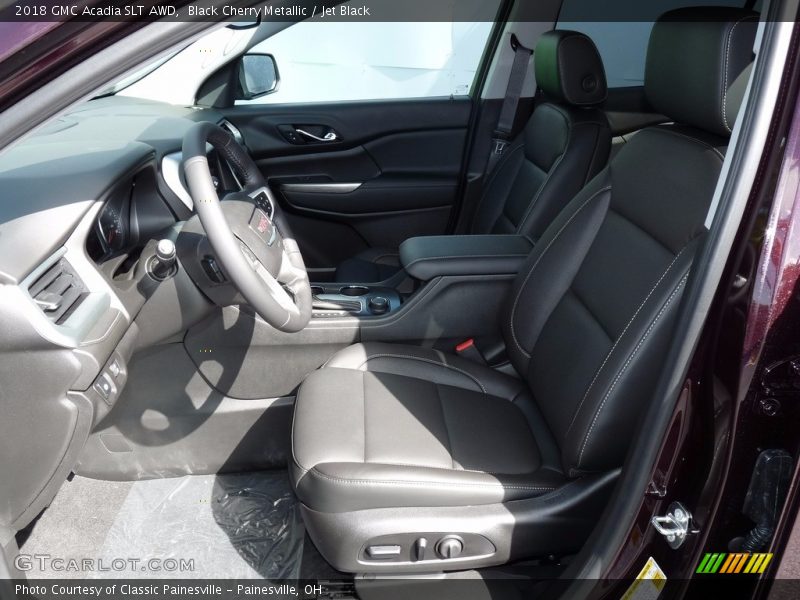 Black Cherry Metallic / Jet Black 2018 GMC Acadia SLT AWD