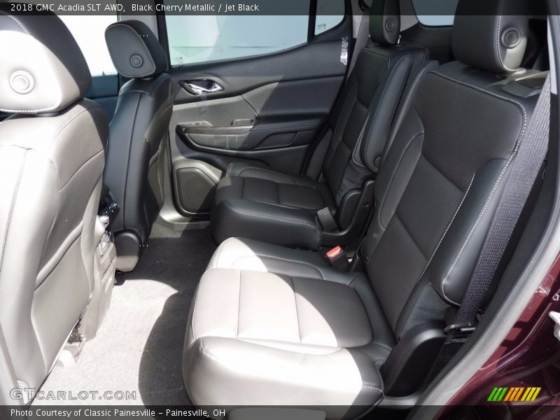 Black Cherry Metallic / Jet Black 2018 GMC Acadia SLT AWD