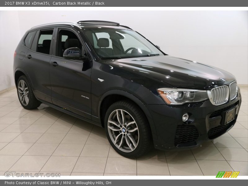 Carbon Black Metallic / Black 2017 BMW X3 xDrive35i