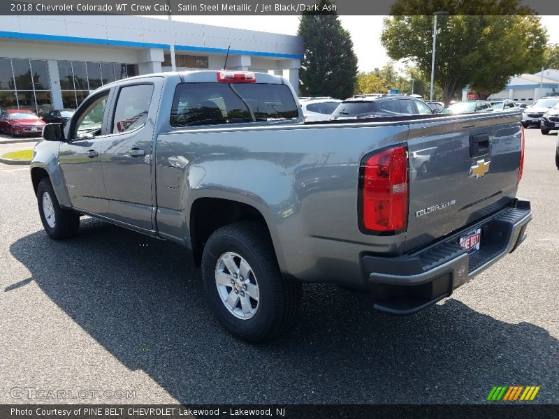 Satin Steel Metallic / Jet Black/Dark Ash 2018 Chevrolet Colorado WT Crew Cab