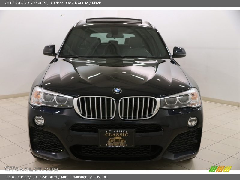 Carbon Black Metallic / Black 2017 BMW X3 xDrive35i