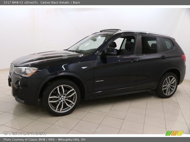 Carbon Black Metallic / Black 2017 BMW X3 xDrive35i
