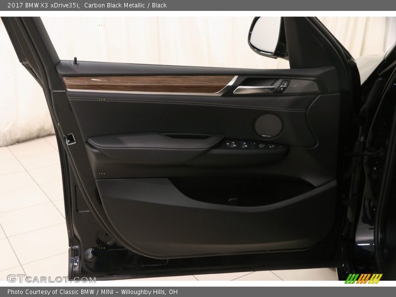 Carbon Black Metallic / Black 2017 BMW X3 xDrive35i