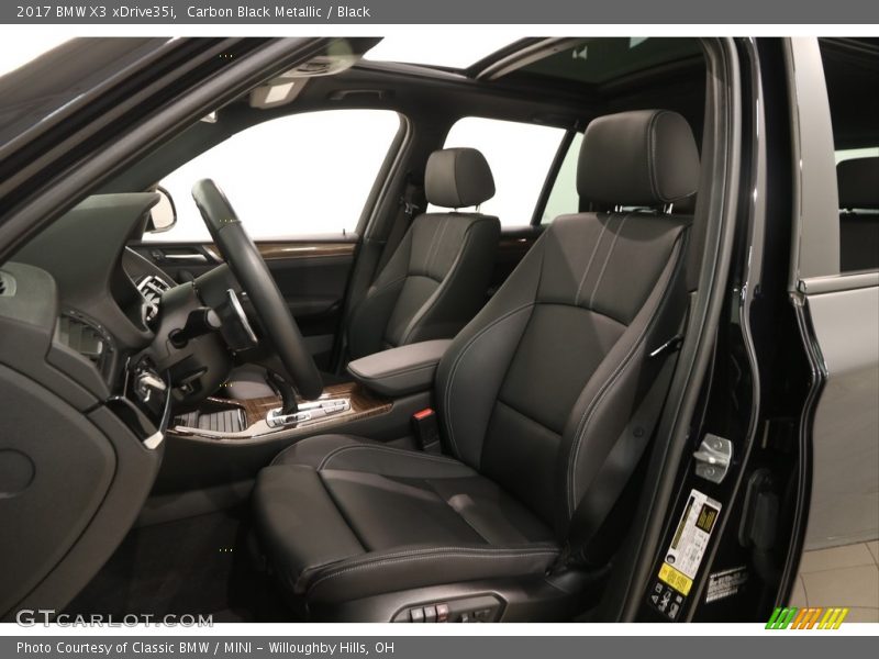 Carbon Black Metallic / Black 2017 BMW X3 xDrive35i