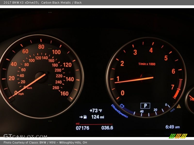 Carbon Black Metallic / Black 2017 BMW X3 xDrive35i