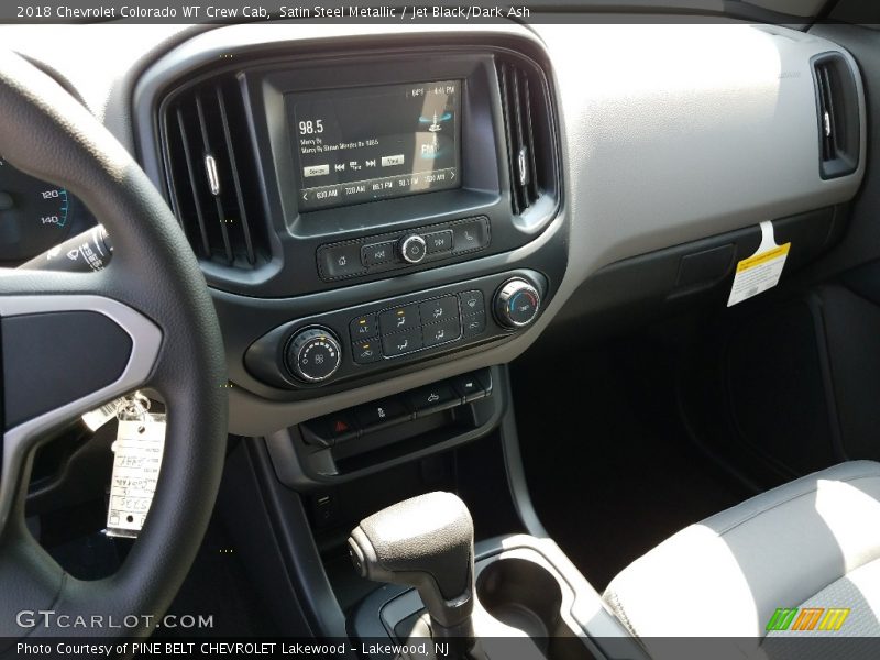Satin Steel Metallic / Jet Black/Dark Ash 2018 Chevrolet Colorado WT Crew Cab