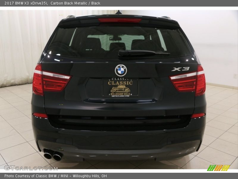 Carbon Black Metallic / Black 2017 BMW X3 xDrive35i