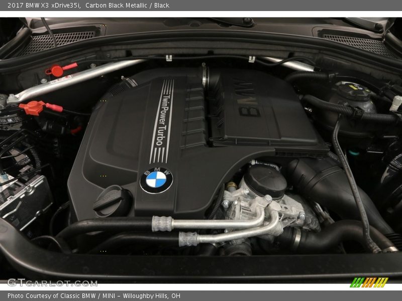 Carbon Black Metallic / Black 2017 BMW X3 xDrive35i