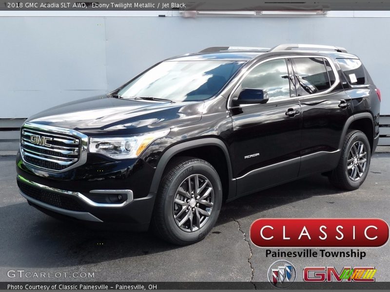Ebony Twilight Metallic / Jet Black 2018 GMC Acadia SLT AWD
