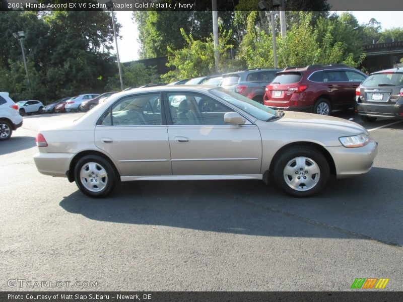 Naples Gold Metallic / Ivory 2001 Honda Accord EX V6 Sedan