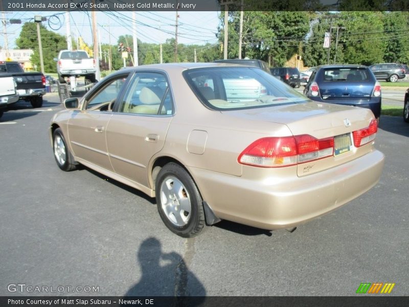 Naples Gold Metallic / Ivory 2001 Honda Accord EX V6 Sedan