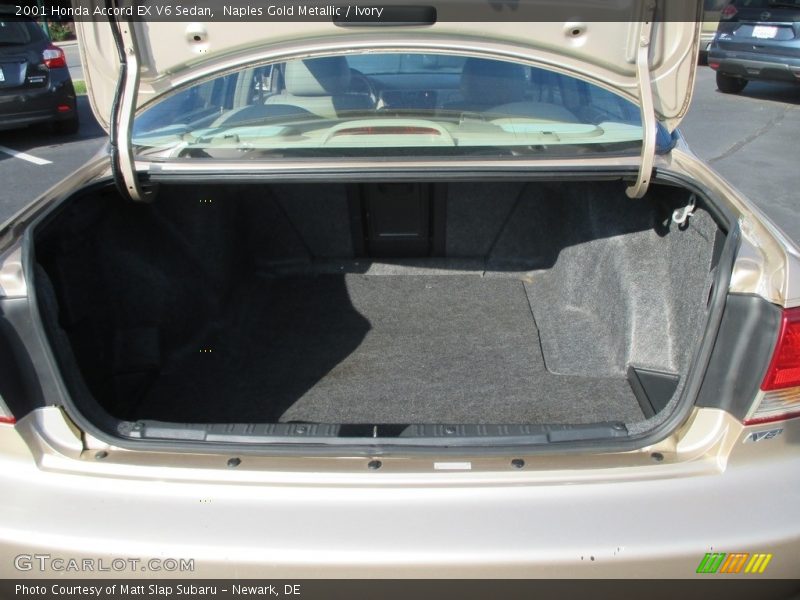 Naples Gold Metallic / Ivory 2001 Honda Accord EX V6 Sedan