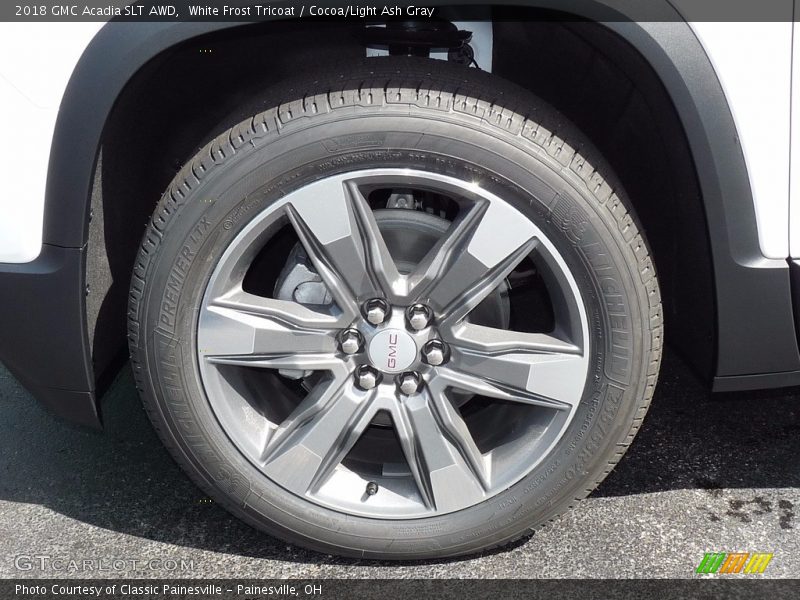 White Frost Tricoat / Cocoa/Light Ash Gray 2018 GMC Acadia SLT AWD
