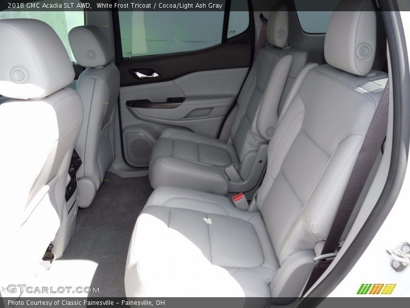 White Frost Tricoat / Cocoa/Light Ash Gray 2018 GMC Acadia SLT AWD