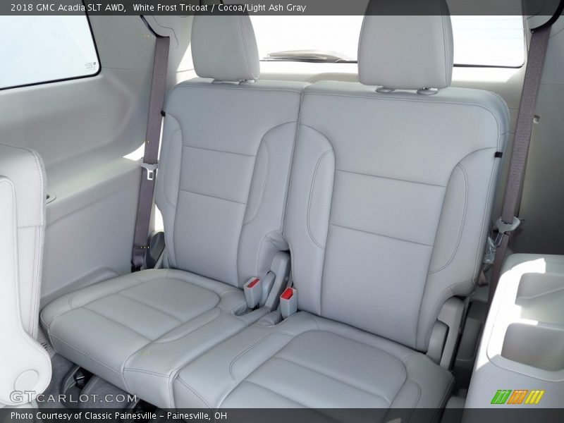 White Frost Tricoat / Cocoa/Light Ash Gray 2018 GMC Acadia SLT AWD