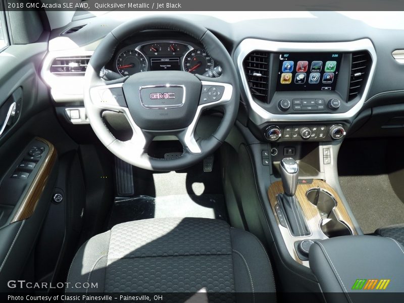Quicksilver Metallic / Jet Black 2018 GMC Acadia SLE AWD