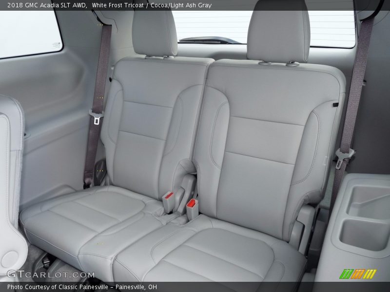 White Frost Tricoat / Cocoa/Light Ash Gray 2018 GMC Acadia SLT AWD