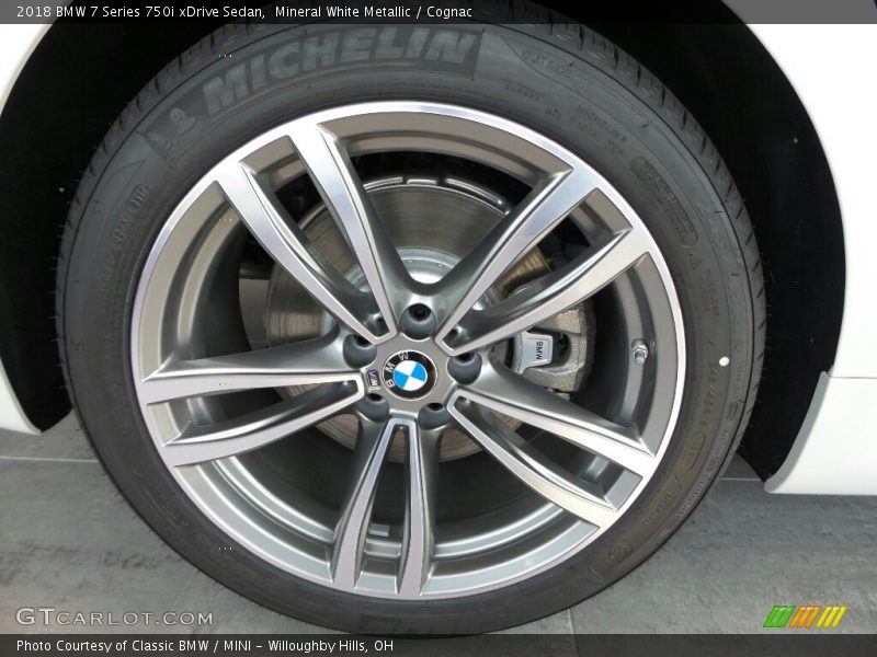 Mineral White Metallic / Cognac 2018 BMW 7 Series 750i xDrive Sedan