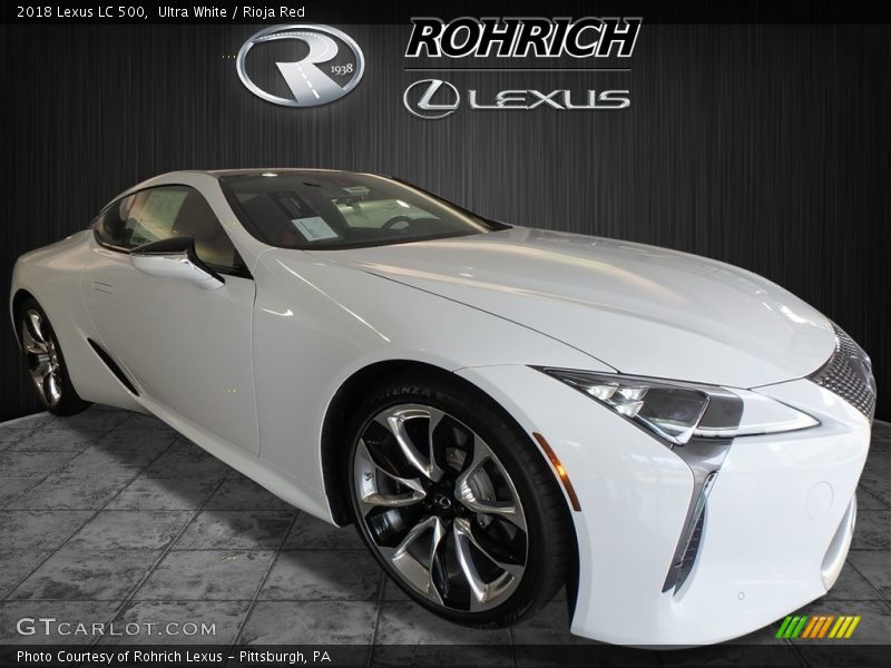 Ultra White / Rioja Red 2018 Lexus LC 500