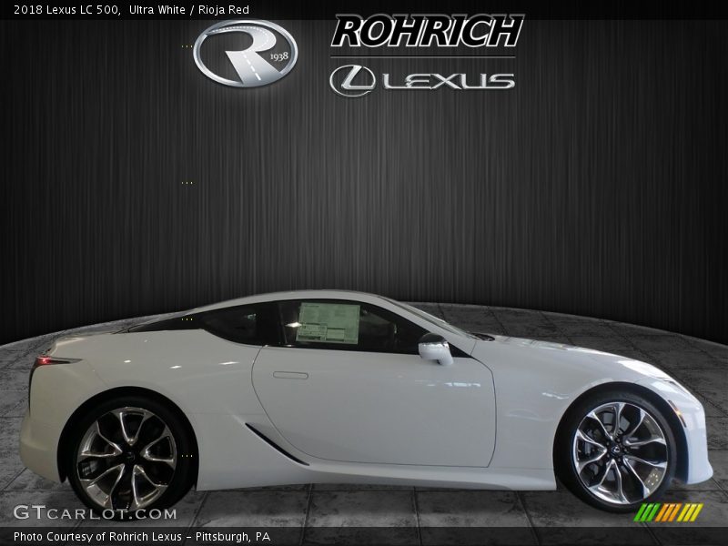 Ultra White / Rioja Red 2018 Lexus LC 500