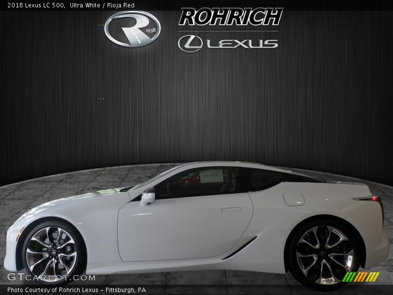 Ultra White / Rioja Red 2018 Lexus LC 500