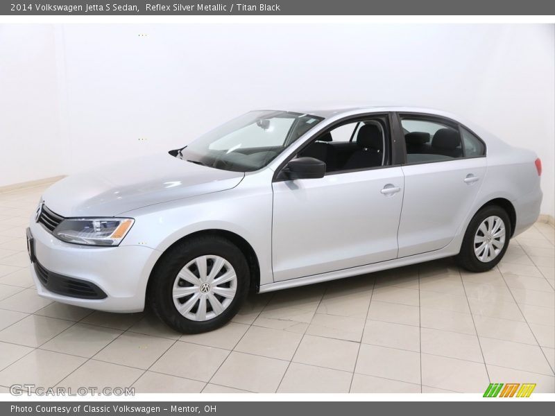 Reflex Silver Metallic / Titan Black 2014 Volkswagen Jetta S Sedan