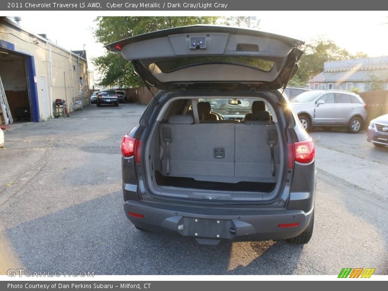 Cyber Gray Metallic / Dark Gray/Light Gray 2011 Chevrolet Traverse LS AWD