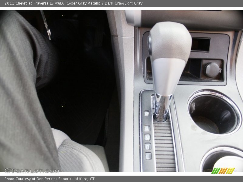 Cyber Gray Metallic / Dark Gray/Light Gray 2011 Chevrolet Traverse LS AWD
