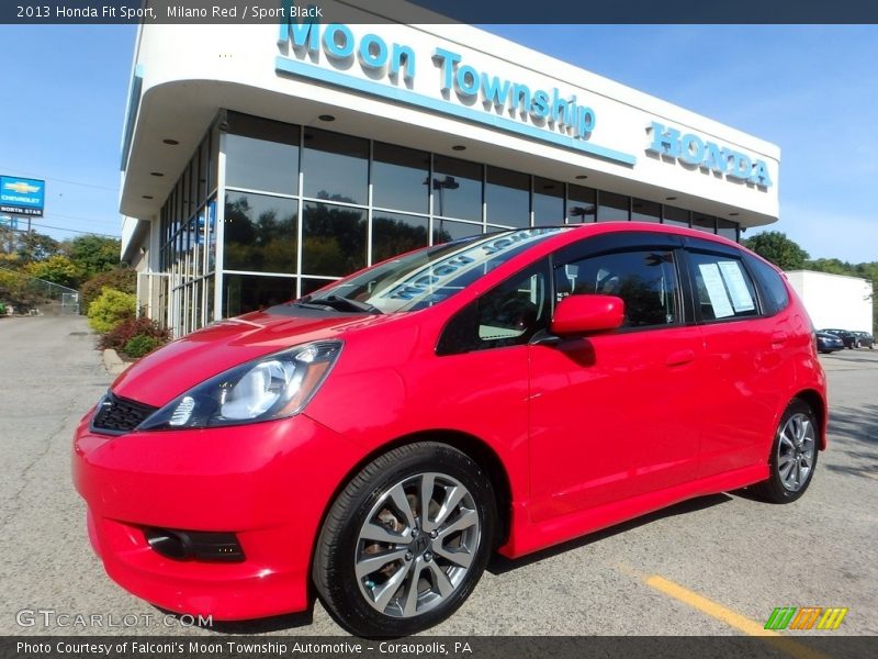 Milano Red / Sport Black 2013 Honda Fit Sport