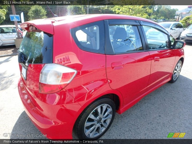 Milano Red / Sport Black 2013 Honda Fit Sport