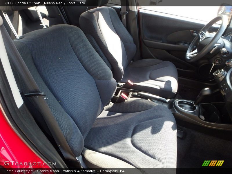 Milano Red / Sport Black 2013 Honda Fit Sport