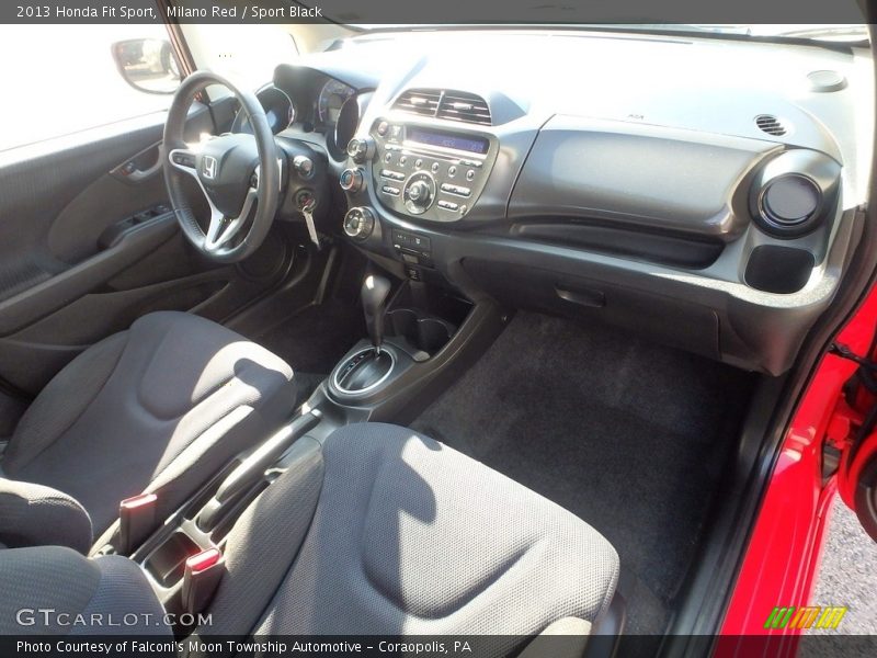 Milano Red / Sport Black 2013 Honda Fit Sport