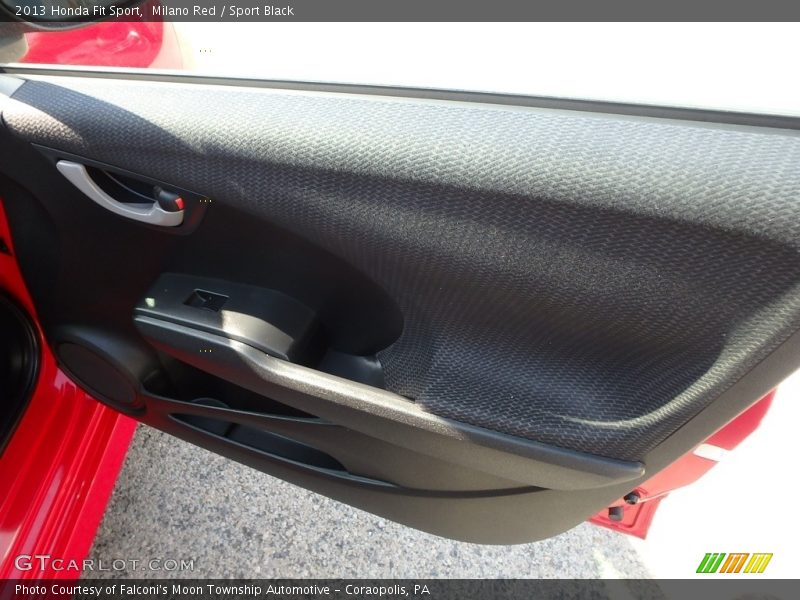 Milano Red / Sport Black 2013 Honda Fit Sport