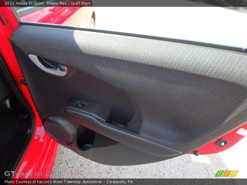 Milano Red / Sport Black 2013 Honda Fit Sport