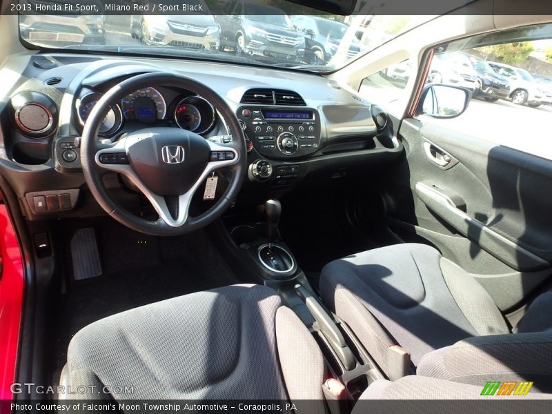 Milano Red / Sport Black 2013 Honda Fit Sport