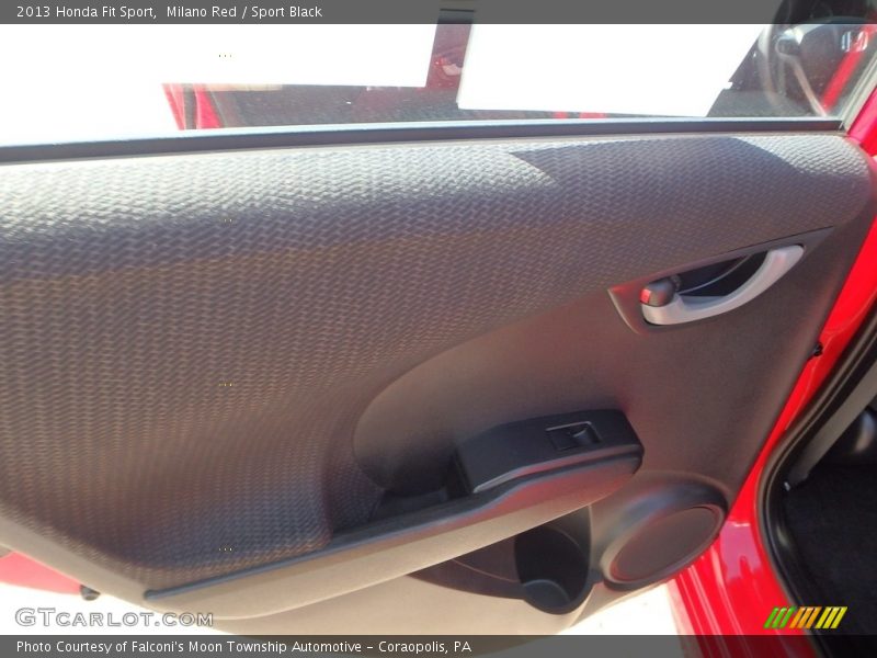 Milano Red / Sport Black 2013 Honda Fit Sport