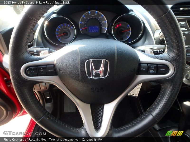 Milano Red / Sport Black 2013 Honda Fit Sport