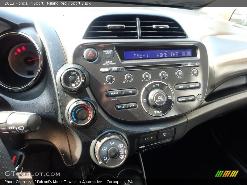 Milano Red / Sport Black 2013 Honda Fit Sport