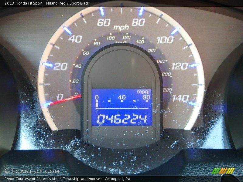 Milano Red / Sport Black 2013 Honda Fit Sport