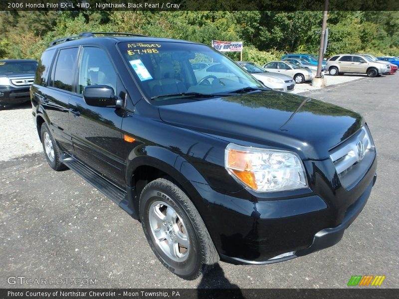 Nighthawk Black Pearl / Gray 2006 Honda Pilot EX-L 4WD