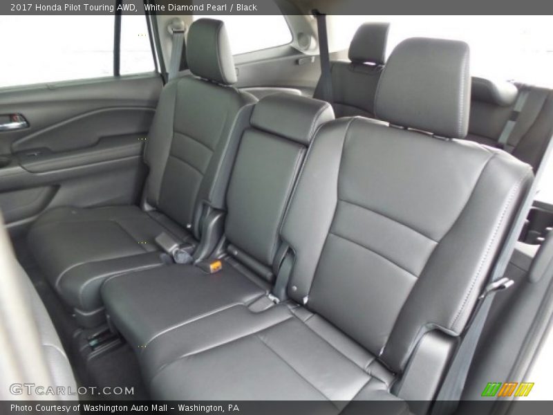 White Diamond Pearl / Black 2017 Honda Pilot Touring AWD