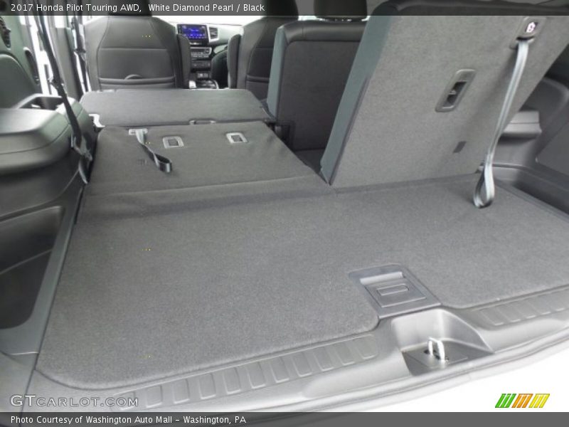 White Diamond Pearl / Black 2017 Honda Pilot Touring AWD