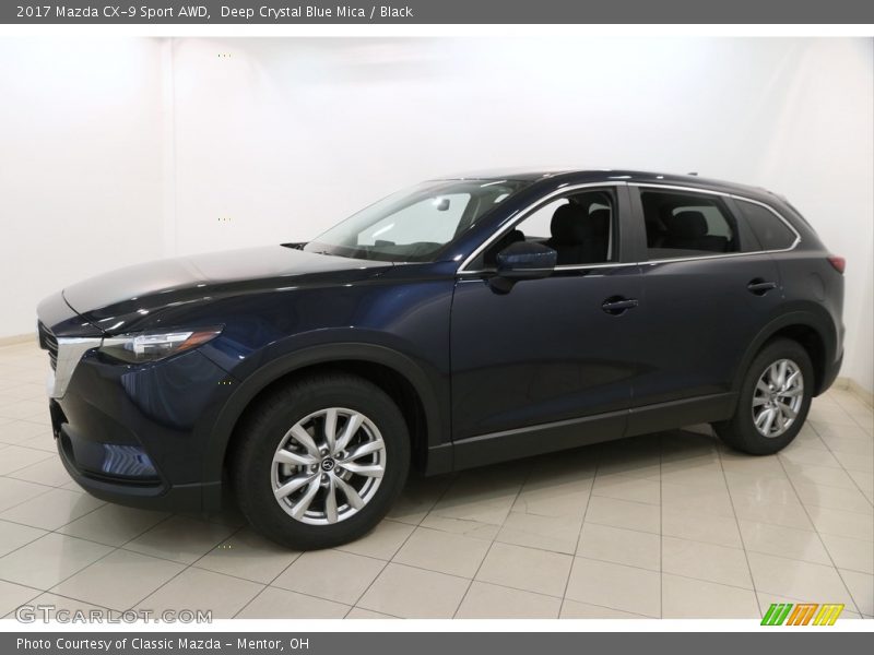 Deep Crystal Blue Mica / Black 2017 Mazda CX-9 Sport AWD